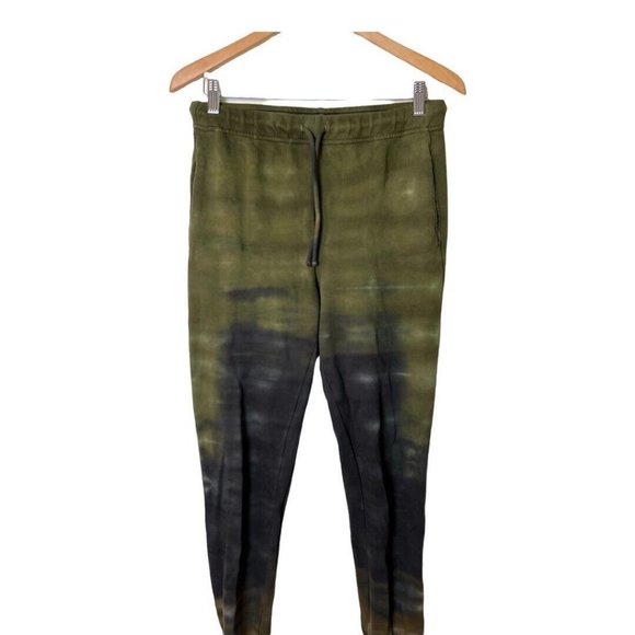Cotton Citizen Milan Tie Dye Green Moss Ombré Sweatpants M - Picture 4 of 7